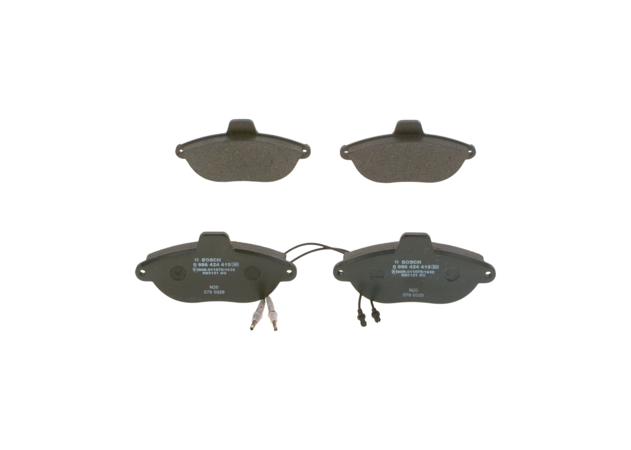 Placute frana PEUGEOT EXPERT (224_) 2.0 HDI diesel 109 cai BOSCH 0 986 424 415