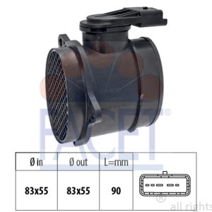 Senzor debit aer PEUGEOT EXPERT platou / sasiu 1.6 HDi 90 16V diesel 90 cai FACET 10.1298