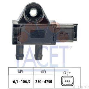 Senzor presiune gaze evacuare PEUGEOT EXPERT platou / sasiu (V_) 2.0 BlueHDi 150 diesel 150 cai FACET 10.3271