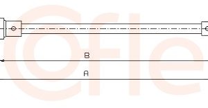 Cablu frana de parcare PEUGEOT EXPERT platou / sasiu (223) 1.6 benzina 79 cai COFLE 10.4736