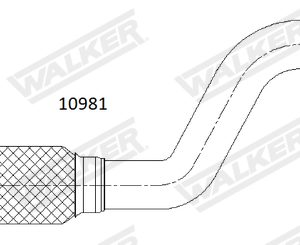 Racord evacuare PEUGEOT EXPERT caroserie (V_) 1.5 BlueHDi 100 diesel 102 cai WALKER 10981