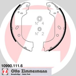 Set saboti frana PEUGEOT EXPERT (224_) 1.9 D diesel 70 cai ZIMMERMANN 10990.111.6