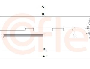 Cablu transmisie manuala PEUGEOT BIPPER TEPEE 1.4 HDi diesel 68 cai COFLE 11.3295