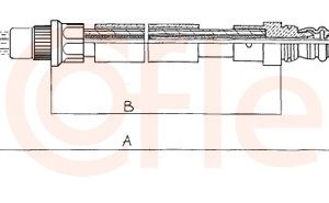 Cablu frana de parcare PEUGEOT 405 I (15B) 1.9 Injection benzina 105 cai COFLE 11.607