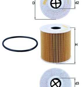 Filtru ulei PEUGEOT EXPERT platou / sasiu 2.0 HDi 140 diesel 136 cai MAHLE ORIGINAL OX 339/2D