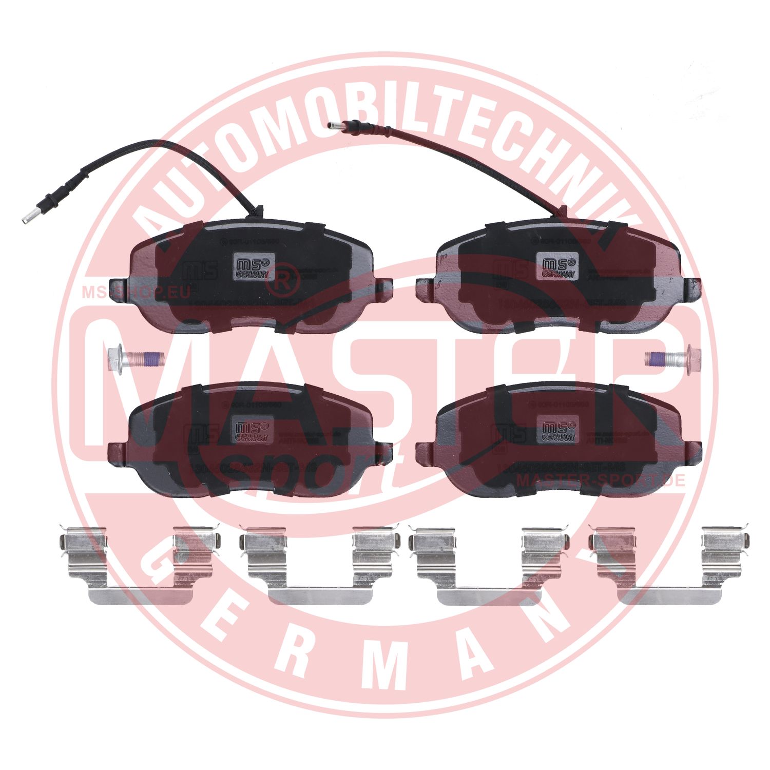 Placute frana PEUGEOT EXPERT platou / sasiu (223) 1.9 TD diesel 90 cai MASTERSPORT GERMANY 13046028632N-SET-MS