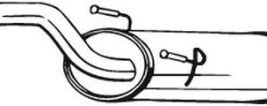 Toba esapament finala PEUGEOT EXPERT platou / sasiu (223) 1.9 D diesel 69 cai BOSAL 148-265