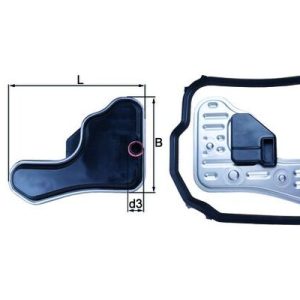 Filtru hidraulic cutie de viteze automata PEUGEOT EXPERT caroserie (222) 2.0 benzina 136 cai MAHLE ORIGINAL HX 148D