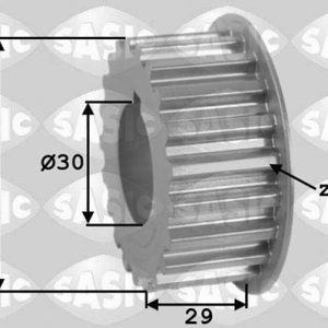 Roata dintata arbore cotit PEUGEOT EXPERT caroserie (VF3A_, VF3U_, VF3X_) 2.0 HDi 165 diesel 163 cai SASIC 1600001
