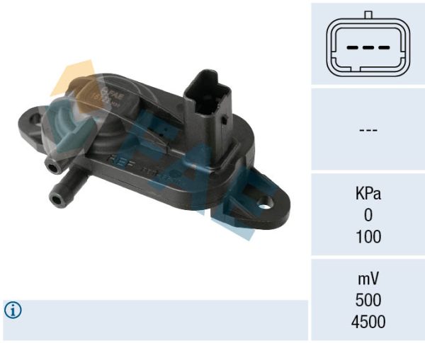 Senzor presiune gaze evacuare PEUGEOT EXPERT TEPEE (VF3X_) 2.0 HDi 165 diesel 163 cai FAE 16122