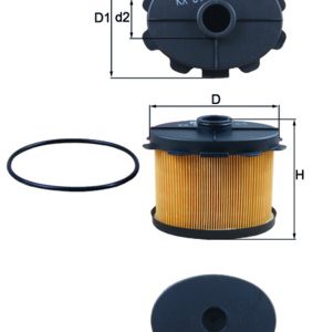 Filtru combustibil PEUGEOT EXPERT platou / sasiu (223) 1.9 D diesel 69 cai MAHLE ORIGINAL KX 84D