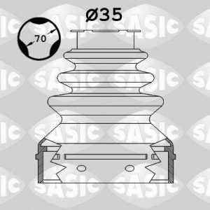 Ansamblu burduf articulatie planetara PEUGEOT RCZ 1.6 THP 270 benzina 270 cai SASIC 1900025