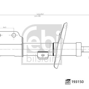 Amortizor PEUGEOT EXPERT caroserie (V_) 2.0 BlueHDi 120 4x4 diesel 122 cai FEBI BILSTEIN 193150
