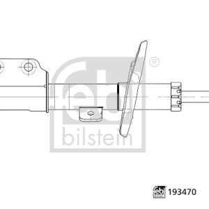 Amortizor PEUGEOT EXPERT caroserie (V_) 2.0 BlueHDi 120 4x4 diesel 122 cai FEBI BILSTEIN 193470