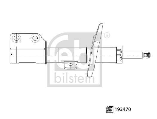 Amortizor PEUGEOT EXPERT caroserie (V_) 1.5 BlueHDi 120 diesel 120 cai FEBI BILSTEIN 193470