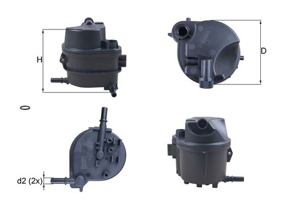 Filtru combustibil PEUGEOT BIPPER TEPEE 1.4 HDi diesel 68 cai KNECHT KL 777D