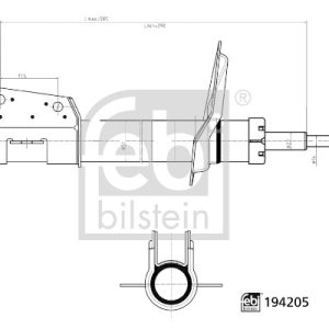 Amortizor PEUGEOT EXPERT caroserie (222) 1.9 D diesel 70 cai FEBI BILSTEIN 194205