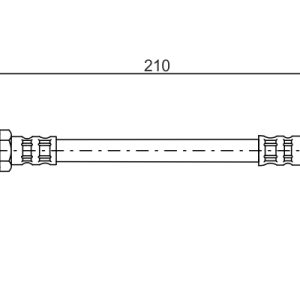 Furtun frana PEUGEOT RCZ 1.6 16V benzina 156 cai BOSCH 1 987 476 913
