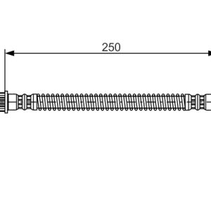 Furtun frana PEUGEOT EXPERT (224_) 2.0 benzina 136 cai BOSCH 1 987 476 947