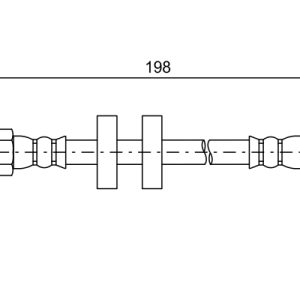 Furtun frana PEUGEOT BIPPER TEPEE 1.4 benzina 73 cai BOSCH 1 987 481 581