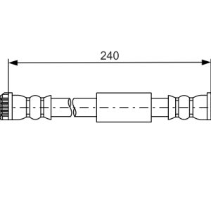 Furtun frana PEUGEOT EXPERT caroserie (VF3A_, VF3U_, VF3X_) 2.0 16V benzina 140 cai BOSCH 1 987 481 666