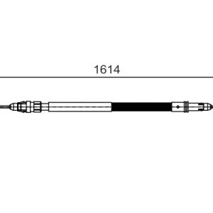 Cablu frana de parcare PEUGEOT EXPERT TEPEE (VF3X_) 1.6 HDi 90 8V diesel 90 cai BOSCH 1 987 482 007
