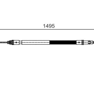 Cablu frana de parcare PEUGEOT EXPERT caroserie (VF3A_, VF3U_, VF3X_) 1.6 HDi 90 16V diesel 90 cai BOSCH 1 987 482 118