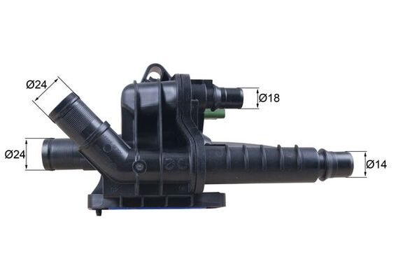 Termostat lichid racire PEUGEOT EXPERT TEPEE (VF3X_) 1.6 HDi 90 8V diesel 90 cai MAHLE ORIGINAL TH 66 83