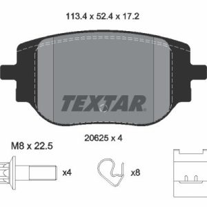Placute frana PEUGEOT EXPERT bus (V_) 2.0 BlueHDi 145 diesel 144 cai TEXTAR 2062501