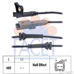 Senzor turatie roata PEUGEOT RCZ 1.6 16V benzina 200 cai FACET 21.0035