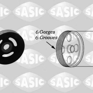 Fulie curea arbore cotit PEUGEOT EXPERT caroserie (VF3A_, VF3U_, VF3X_) 1.6 HDi 90 16V diesel 90 cai SASIC 2150004