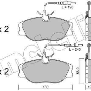 Placute frana PEUGEOT EXPERT platou / sasiu (223) 1.9 D diesel 69 cai METELLI 22-0072-3