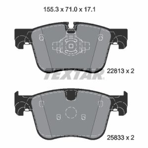 Placute frana PEUGEOT RIFTER 1.2 PureTech 110 benzina 110 cai TEXTAR 2281301