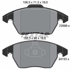 Placute frana PEUGEOT RCZ 1.6 16V benzina 156 cai TEXTAR 2358901