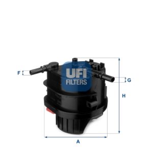 Filtru combustibil PEUGEOT BIPPER (AA_) 1.4 HDi diesel 68 cai UFI 24.015.00