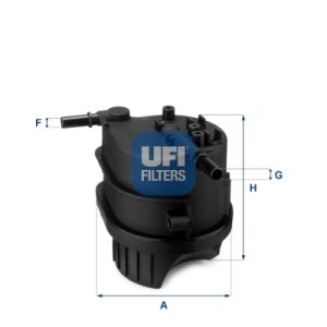 Filtru combustibil PEUGEOT BIPPER (AA_) 1.4 HDi diesel 68 cai UFI 24.343.00