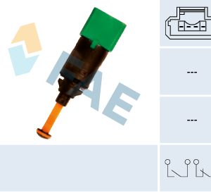 Comutator lumini frana PEUGEOT EXPERT caroserie (VF3A_, VF3U_, VF3X_) 1.6 HDi 90 8V diesel 90 cai FAE 24899