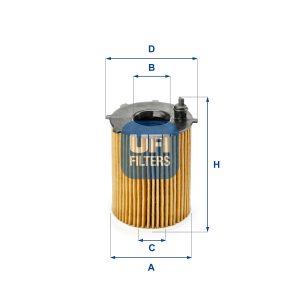 Filtru ulei PEUGEOT EXPERT bus (V_) 1.6 BlueHDi 115 diesel 115 cai UFI 25.187.00