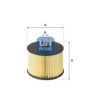 Filtru combustibil PEUGEOT EXPERT caroserie (VF3A_, VF3U_, VF3X_) 2.0 HDi 120 diesel 120 cai UFI 26.022.00