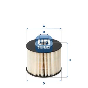 Filtru combustibil PEUGEOT EXPERT platou / sasiu 2.0 HDi 130 diesel 128 cai UFI 26.055.00