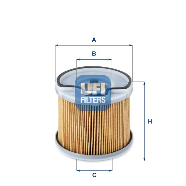 Filtru combustibil PEUGEOT EXPERT caroserie (222) 2.0 HDI diesel 109 cai UFI 26.691.00