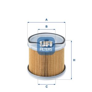 Filtru combustibil PEUGEOT EXPERT caroserie (222) 2.0 HDI diesel 94 cai UFI 26.691.00