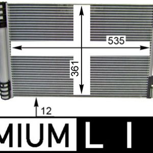 Condensator climatizare PEUGEOT EXPERT platou / sasiu (V_) 1.6 BlueHDi 95 diesel 95 cai MAHLE ORIGINAL AC 886 000P