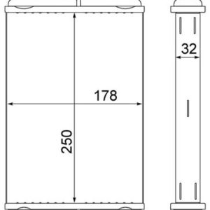 Schimbator caldura incalzire habitaclu PEUGEOT EXPERT TEPEE (VF3X_) 2.0 HDi 130 diesel 128 cai MAHLE ORIGINAL AH 10 000S
