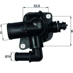 Termostat lichid racire PEUGEOT BIPPER TEPEE 1.3 HDi 75 diesel 75 cai MAHLE ORIGINAL TI 150 88