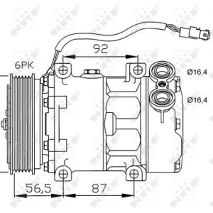 Compresor climatizare PEUGEOT EXPERT (224_) 2.0 benzina 136 cai NRF 32278