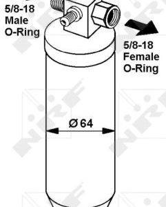 Uscator aer conditionat PEUGEOT 309 II (3C, 3A) 1.6 benzina 94 cai NRF 33068