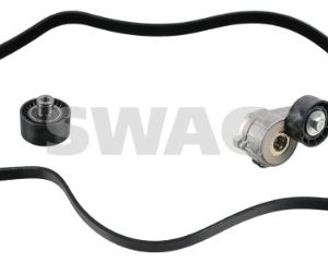Set curea transmisie cu caneluri PEUGEOT BIPPER (AA_) 1.4 HDi diesel 68 cai SWAG 33 10 9029