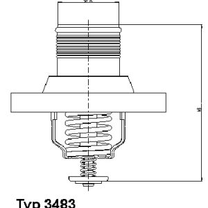Termostat lichid racire PEUGEOT EXPERT TEPEE (VF3X_) 2.0 16V benzina 140 cai WAHLER 3483.89D