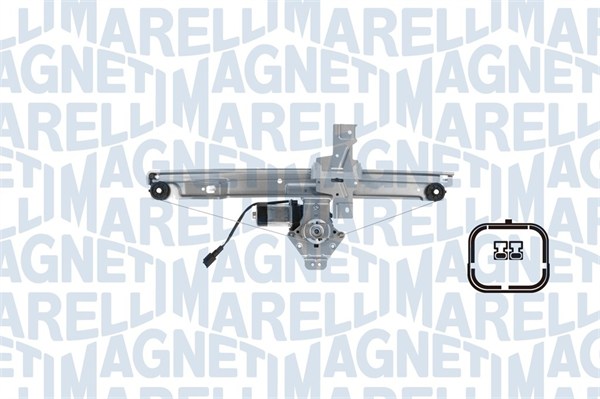 Mecanism actionare geam PEUGEOT 207 SW (WK_) 1.6 HDi diesel 90 cai MAGNETI MARELLI 350103170473